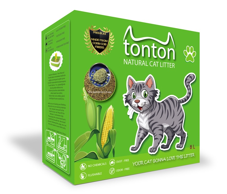 Tonton Corn Cob Cat Litter